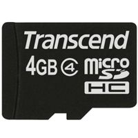 トランセンド microSDHC Card （Class 4、NoBox ＆ Adapter）