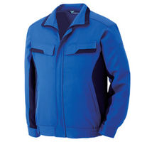 ミドリ安全 作業服 長袖 ブルゾン 帯電防止 VE53 4L ロイヤルブルー×ネイビー 3110120208 1点（直送品）