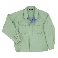 ミドリ安全 作業服 男女共用 長袖 ブルゾン 帯電防止 G346 4L ライトグリーン 3110106908 1点（直送品）