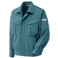 ミドリ安全 作業服 男女共用 長袖 ブルゾン 帯電防止 RC583 M ミストブルー 3110162104 1点（直送品）