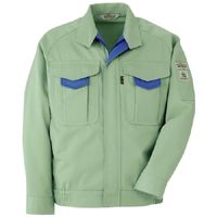ミドリ安全 作業服 長袖 ブルゾン 帯電防止 RC196 L グリーン 3110174305 1点（直送品）