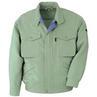 ミドリ安全 作業服 男女共用 長袖 ブルゾン 帯電防止 G306 3L グリーン 3110193707 1点（直送品）