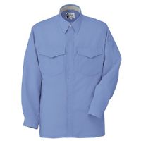 ミドリ安全 作業服 春夏 長袖 シャツ 帯電防止 RCS2473 S ブルー 3120154503 1点（直送品）