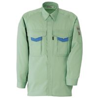 ミドリ安全　男子長袖シャツ　ＲＣＳ２２０６　上　グリーン　１着