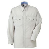 ミドリ安全 作業服 春夏 長袖 シャツ 帯電防止 RCS2471 L シルバーグレー 3120154405 1点（直送品）
