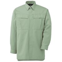 ミドリ安全 作業服 男女共用 春夏 長袖 シャツ GS2576 6L ライトグリーン 3120114110 1点（直送品）