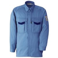 ミドリ安全 作業服 男性用 春夏 長袖 シャツ 帯電防止 RCS2203 M ブルー 3120163704 1点（直送品）