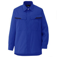 ミドリ安全 作業服 男女共用 春夏 長袖 シャツ 帯電防止 VES263 3L ロイヤルブルー 3120127507 1点（直送品）