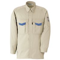 ミドリ安全 作業服 男性用 春夏 長袖 シャツ 帯電防止 RCS2200 3L アイボリー 3120169407 1点（直送品）