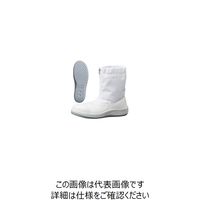 JIS規格 クリーンルーム用 静電安全靴 ブーツ SCR1200フルCAP ハーフフード 大 29.0cm ホワイト 1703081502 1足（直送品）