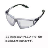 ミドリ安全 保護めがねアクセサリー VDー201F スペアレンズ 曇り止めコート 4012700041 1組（直送品）