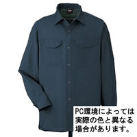 コーコス信岡 抗菌防臭・防縮長袖シャツ Aー748 1ーシールズネイビー ELサイズ A-748-1-EL 1着（直送品）