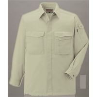 コーコス信岡 製品制電長袖シャツ Jー568 19ーモスグリーン ELサイズ J-568-19-EL 1着（直送品）