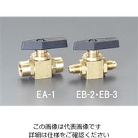 エスコ F1/4”xF1/4” パネルマウントボールバルブ EA496EB-2 1個（直送品）