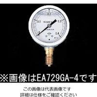 エスコ（esco） 75mm/0-0.1MPa 圧力計（グリセリン入） 1個 EA729GE-1