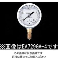 エスコ（esco） G 1/4”/ 60mm/0-0.4MPa 圧力計（グリセリン入） 1個 EA729GA-4（直送品）