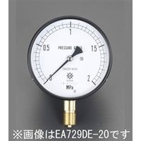 エスコ G 3/8”/ 75mm/ 0ー10MPa 圧力計 EA729DE-100 1個（直送品）