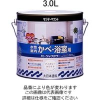 エスコ 3.0L 室内壁・浴室用 水性塗料(アイスホワイト) EA942EG-24 1缶（直送品）