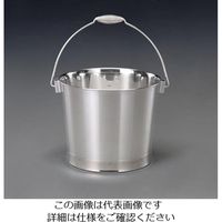 エスコ 20L バケツ(目盛り付/ステンレス製) EA508S-4 1個（直送品）