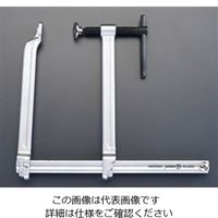 エスコ 0ー200mm/200mm F型クランプ(ロングリーチ) EA526TX-8 1個（直送品）