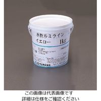 エスコ 1.0kg 水性床用蛍光塗料(イエロー) EA942EW-1 1缶（直送品）
