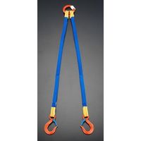 エスコ 2.0 tonx2.0m 金具付スリング(2本懸け) EA981FD-23A 1本（直送品）