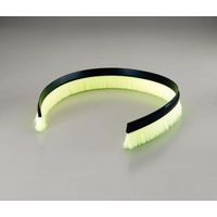 エスコ 60mmx1.0m シールブラシ(PP/黒) EA979KD-1B 1巻（直送品）