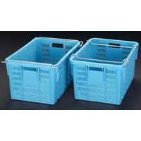 オシクレー品 メッシュコンテナ】 三甲 トップコンテナー＃50 ライトブルー