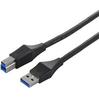 バッファロー ユニバーサルコネクター ケーブル A to B ブラック 3.0m USB3.0 BSUABU330BK 1台（直送品）