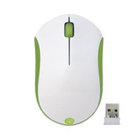 ユニーク　ワイヤレス2．4Ｇ　クリック音が静かなザ・サイレントマウス　ホワイト×グリーン　M350GG　1個　（直送品）