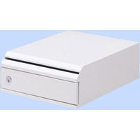 ぶんぶく 機密書類回収ボックス 卓上型 ホワイト KIM-S-6 1台 - アスクル