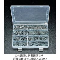 エスコ 3.5x22ー3.8x65mm 軽天用ビスセット/ユニクロメッキ EA949EC 1セット(2組)（直送品）