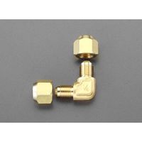 エスコ F1/2”xF1/2” フレアーエルボユニオン EA442AJ-4 1セット(3個)（直送品）