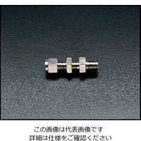 エスコ R 1/4”x 6mm ユニオン(隔壁ハーフ/ステンレス製) EA425CR-62 1セット(3個)（直送品）