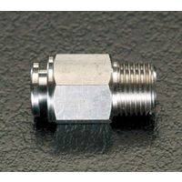 エスコ R 1/4”x 8mm ユニオン(ハーフ /ステンレス製) EA425DA-82 1セット(3個)（直送品）