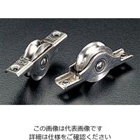 エスコ 42mm 戸車(丸溝・ステンレス製/2個) EA986RE-3 1セット(4個:2個×2袋)（直送品）