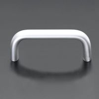 エスコ M6/112mm 取手(アルミ製/白) EA948BH-2 1セット(3個)（直送品）