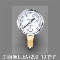 エスコ G 1/4”/ 50mm/ 0ー2.0MPa 圧力計 EA729D-20 1セット(3個)（直送品）