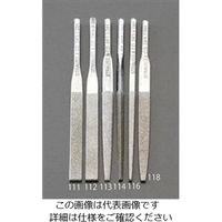 エスコ 4.8x1.4x85mm ダイヤモンド鑢(平・ショート/#200) EA826VM-111 1セット(2本)（直送品）