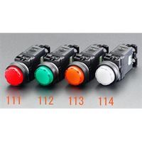 エスコ AC110V LED表示灯(赤) EA940DB-111 1セット(3個)（直送品）