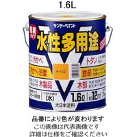 エスコ 1.6L [水性]多用途塗料(鉄・木部用/白) EA942EB-21A 1セット(2缶)（直送品）