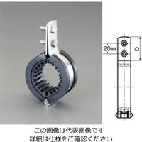 エスコ 100A 鋼管用防振立バンド(ステンレス製) EA440CK-100 1セット(2個)（直送品）