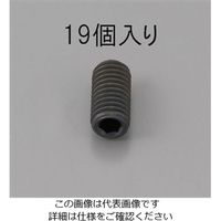 エスコ M3 x 8mm 六角穴付止ねじ(クロメート/19本) EA949MP-308 1セット(380本:19本×20パック)（直送品）