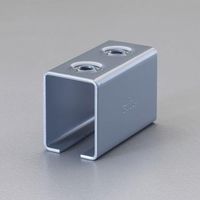 エスコ 3号レール用 取付金具(金属部直付け継ぎ) EA970CE-13 1セット(5個)（直送品）