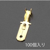 エスコ 0.50ー2.00mm2 250差込形プラグ(100個) EA538RA-9 1セット(500個:100個×5袋)（直送品）