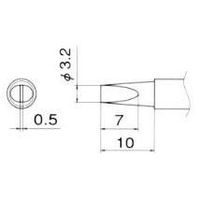 エスコ 3.2mm 交換用こて先 EA304AG-19 1セット(4個)（直送品）