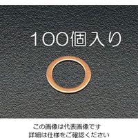 エスコ 24x18x1.0mm/M18 銅パッキン(100枚) EA949WD-18 1セット(200枚:100枚×2袋)（直送品）