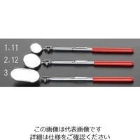 エスコ φ32/203mm 点検ミラー(ポケット型/2倍) EA724CE-12 1セット(4本)（直送品）