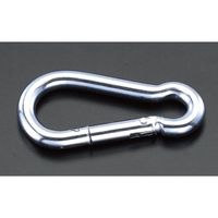 エスコ 100x10mm スナップフック(鉄ユニクロ) EA638CS-6 1セット(20個)（直送品）