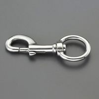 エスコ 123mm スイベル Eye スナップ EA638AG-14 1セット(3個)（直送品）